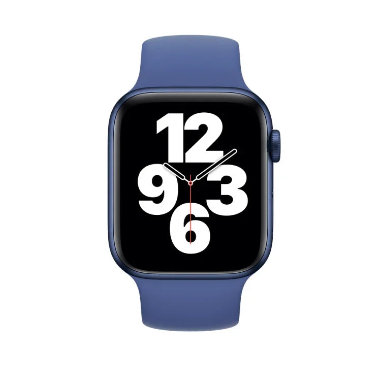 Dây đeo đồng hồ silicone đàn hồi màu trơn thay thế cho Apple Watch Series 5 & 4 44mm / 3 & 2 & 1 42mm, Kích thước: S 130mm, S 130mm, Kích thước: M 143mm, M 143mm, Kích thước: L 156mm, L 156mm