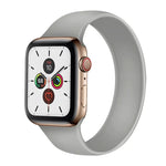 Dây đeo đồng hồ silicone đàn hồi màu trơn thay thế cho Apple Watch Series 5 & 4 44mm / 3 & 2 & 1 42mm, Kích thước: S 130mm, S 130mm, Kích thước: M 143mm, M 143mm, Kích thước: L 156mm, L 156mm