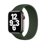 Dây đeo đồng hồ silicone đàn hồi màu trơn thay thế cho Apple Watch Series 5 & 4 44mm / 3 & 2 & 1 42mm, Kích thước: S 130mm, S 130mm, Kích thước: M 143mm, M 143mm, Kích thước: L 156mm, L 156mm