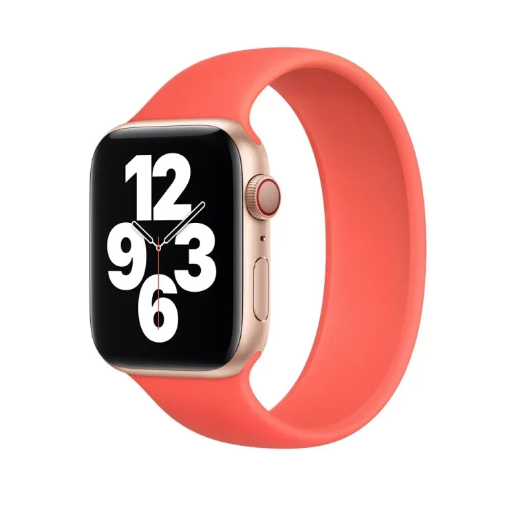 Dây đeo đồng hồ silicone đàn hồi màu trơn thay thế cho Apple Watch Series 5 & 4 44mm / 3 & 2 & 1 42mm, Kích thước: S 130mm, S 130mm, Kích thước: M 143mm, M 143mm, Kích thước: L 156mm, L 156mm
