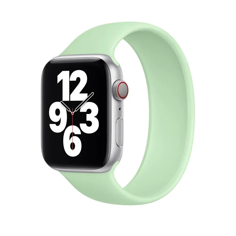 Dây đeo đồng hồ silicone đàn hồi màu trơn thay thế cho Apple Watch Series 5 & 4 44mm / 3 & 2 & 1 42mm, Kích thước: S 130mm, S 130mm, Kích thước: M 143mm, M 143mm, Kích thước: L 156mm, L 156mm