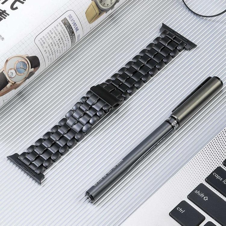 Five Beads Titanium Steel Watch Band, For Apple Watch Series 6 44mm, For Apple Watch Series 5 44mm, For Apple Watch Series 5 40mm, For Apple Watch Series 4 44mm, For Apple Watch 42mm, For Apple Watch Series 3 38mm, For Apple Watch 38mm                 ...