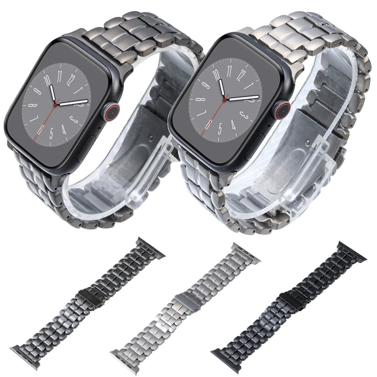 Five Beads Titanium Steel Watch Band, For Apple Watch Ultra 49mm, For Apple Watch SE 2023 44mm, For Apple Watch SE 2023 40mm, For Apple Watch Ultra 2 49mm, For Apple Watch Series 9 45mm, For Apple Watch SE 2022 40mm, For Apple Watch SE 2022 44mm       ...
