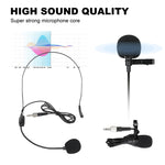 Hệ thống micro không dây XTUGA A140-B gồm 4 micro bodypack, micro headset và micro lavalier, A140-B