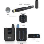 Hệ thống micro không dây XTUGA A140-B gồm 4 micro bodypack, micro headset và micro lavalier, A140-B