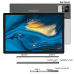 Máy tính bảng BDF P70 4G LTE 10.1 inch, Android 12 MTK6762 tám nhân, Hỗ trợ SIM kép, phích cắm EU, 8GB+256GB