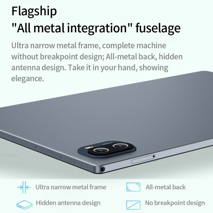 Máy tính bảng BDF P90 4G LTE 10.1 inch, Android 12 MTK6762 tám nhân, Hỗ trợ SIM kép, phích cắm EU, 8GB+256GB