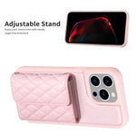 Horizontal Wallet Rhombic Leather Phone Case, For iPhone 15 Pro Max, For iPhone 15 Pro, For iPhone 15 Plus, For iPhone 15