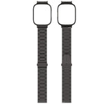 2 in 1 Three-bead Metal Watch Band with Watch Frame, For Redmi Watch 3 Lite / Watch 3 Active