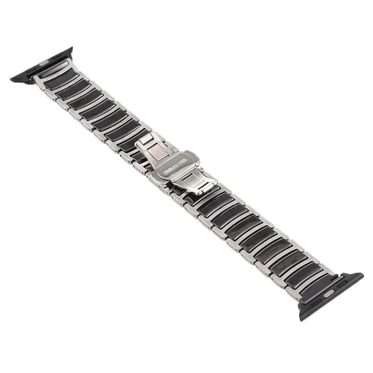 Dây đồng hồ thép gốm, dành cho Apple Watch Series 8&7 41mm / SE 2&6&SE&5&4 40mm / 3&2&1 38mm, dành cho Apple Watch Series 7 45mm / 6 & SE & 5 & 4 44mm / 3 & 2 & 1 42mm, dành cho Apple Watch Series 7 41mm / 6 & SE & 5 & 4 40mm / 3 & 2 & 1 38mm