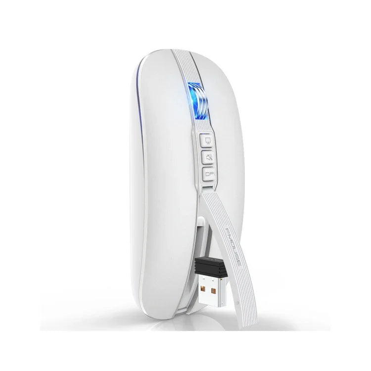 Chuột không dây HXSJ M113 2400DPI chế độ kép 2.4GHz + Bluetooth 5.1