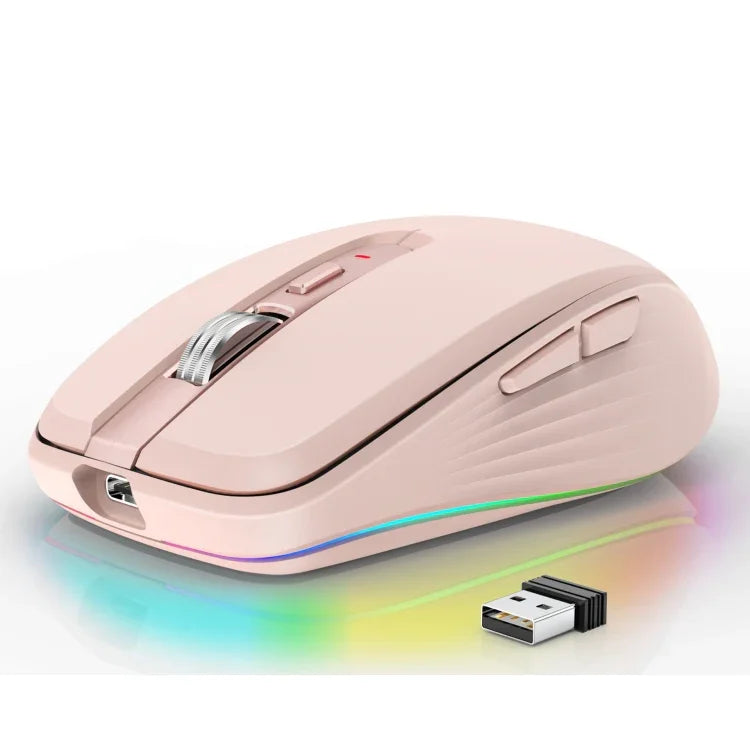 Chuột không dây HXSJ M303 2400DPI chế độ kép 2.4GHz + Bluetooth 5.1