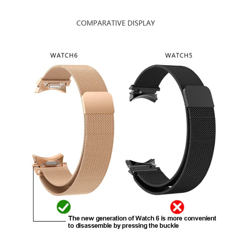 Dây đồng hồ kim loại Milanese, cho Samsung Galaxy Watch 6
