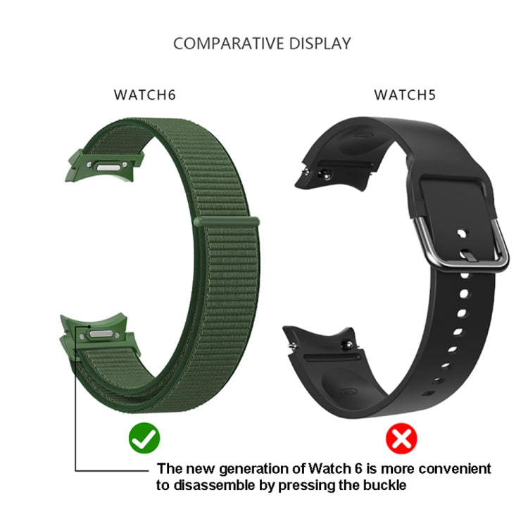 Dây đồng hồ vòng nylon dệt, Dành cho Samsung Galaxy Watch 7 / 6