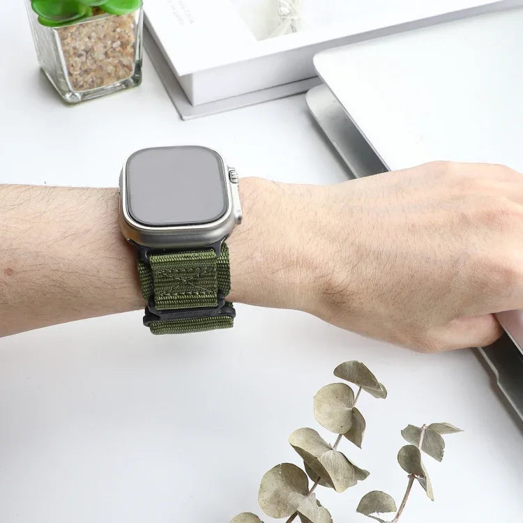 AW Nylon Two-Section Watch Band, For Apple Watch Series 2 42mm, For Apple Watch Series 2 38mm, For Apple Watch 42mm, For Apple Watch 38mm