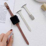 Dây đồng hồ Da thật mảnh hình chữ T, Dành cho Apple Watch Series 2 42mm, Dành cho Apple Watch 2 38mm, Dành cho Apple Watch 42mm, Dành cho Apple Watch 38mm