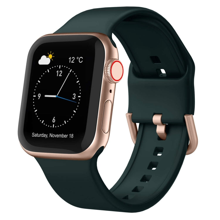 Dây đồng hồ silicone khóa chốt, cho Apple Watch Series 8 41mm
