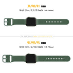 Pin Buckle Silicone Watch Band, For Apple Watch Series 8 45mm