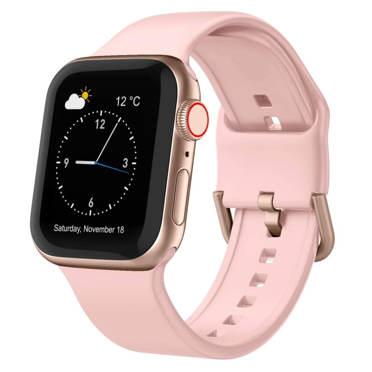 Pin Buckle Silicone Watch Band, For Apple Watch Series 8 45mm