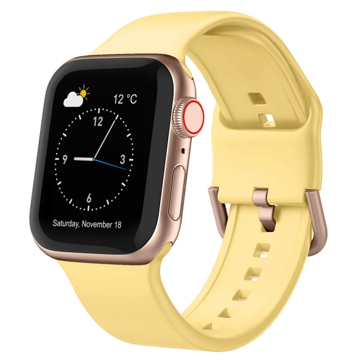 Pin Buckle Silicone Watch Band, For Apple Watch Series 8 45mm