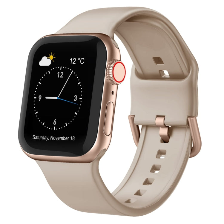Pin Buckle Silicone Watch Band, For Apple Watch Series 8 45mm