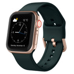 Dây đồng hồ silicone khóa chốt, cho Apple Watch Series 7 45mm