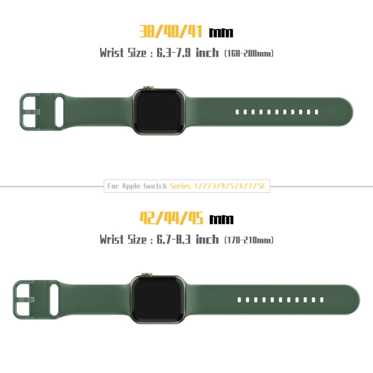 Pin Buckle Silicone Watch Band, For Apple Watch SE 40mm