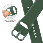 Pin Buckle Silicone Watch Band, For Apple Watch SE 40mm
