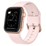 Pin Buckle Silicone Watch Band, For Apple Watch SE 40mm