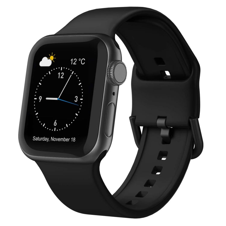 Pin Buckle Silicone Watch Band, For Apple Watch SE 40mm