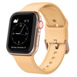 Pin Buckle Silicone Watch Band, For Apple Watch SE 40mm