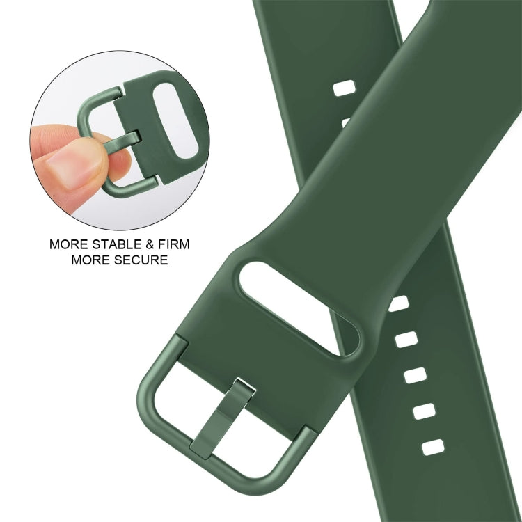 Pin Buckle Silicone Watch Band, For Apple Watch Series 5 44mm
