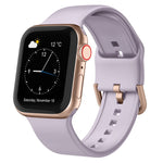 Pin Buckle Silicone Watch Band, For Apple Watch Series 5 44mm