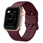 Pin Buckle Silicone Watch Band, For Apple Watch Series 5 44mm