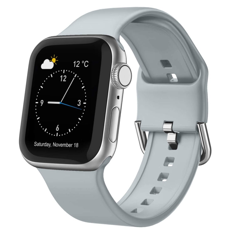 Pin Buckle Silicone Watch Band, For Apple Watch Series 5 44mm