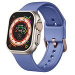 Pin Buckle Silicone Watch Band, For Apple Watch Series 5 44mm