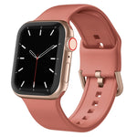 Pin Buckle Silicone Watch Band, For Apple Watch Series 5 44mm