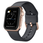 Pin Buckle Silicone Watch Band, For Apple Watch Series 4 44mm