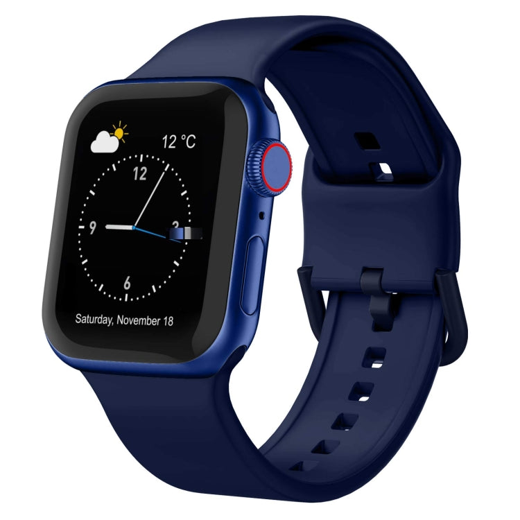 Dây đồng hồ silicone khóa chốt, cho Apple Watch Series 3 42mm