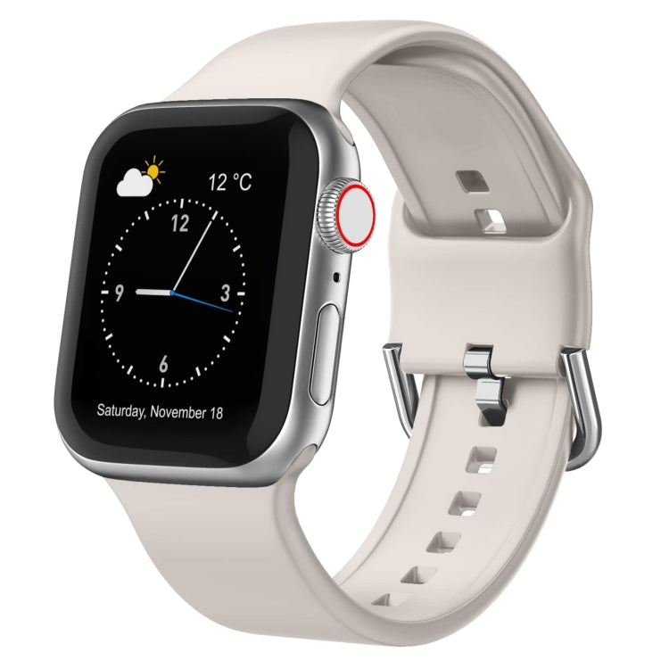 Dây đồng hồ silicone khóa chốt, cho Apple Watch Series 3 42mm