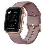 Dây đồng hồ silicone khóa chốt, cho Apple Watch Series 2 42mm