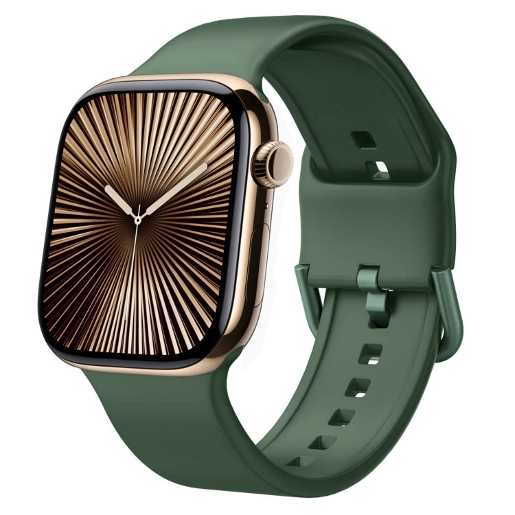 Dây đồng hồ silicone khóa chốt, dành cho Apple Watch Series 10 46mm