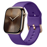 Dây đồng hồ silicone khóa chốt, dành cho Apple Watch Series 10 46mm