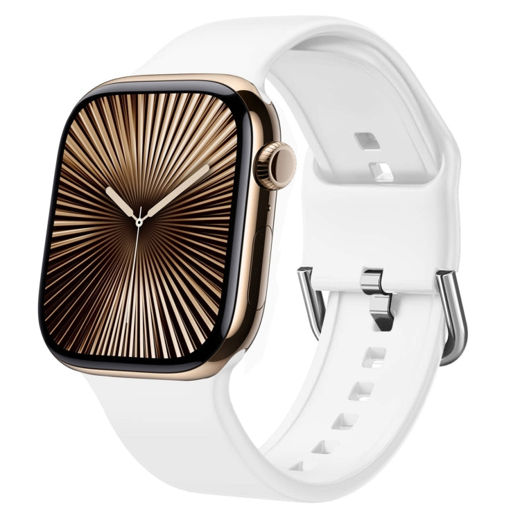 Dây đồng hồ silicone khóa chốt, dành cho Apple Watch Series 10 46mm