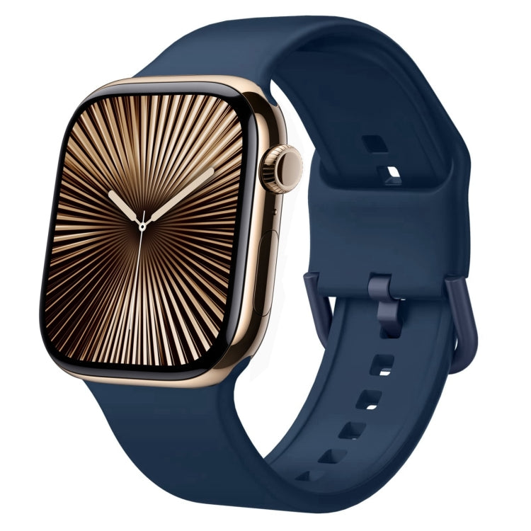 Dây đồng hồ silicone khóa chốt, dành cho Apple Watch Series 10 46mm