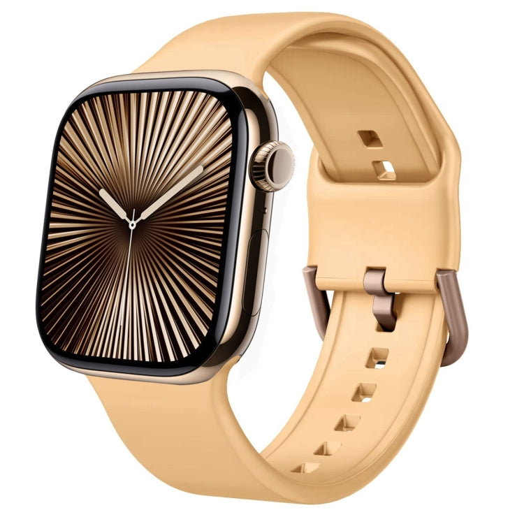 Dây đồng hồ silicone khóa chốt, dành cho Apple Watch Series 10 46mm