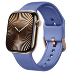 Dây đồng hồ silicone khóa chốt, dành cho Apple Watch Series 10 46mm