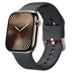 Dây đồng hồ silicone khóa chốt, dành cho Apple Watch Series 10 46mm