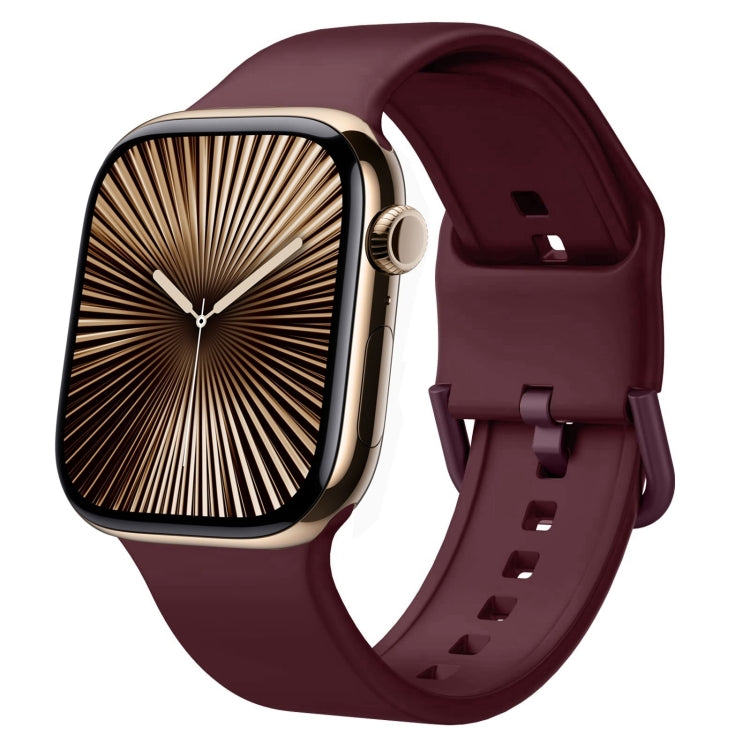 Dây đồng hồ silicone khóa chốt, dành cho Apple Watch Series 10 42mm