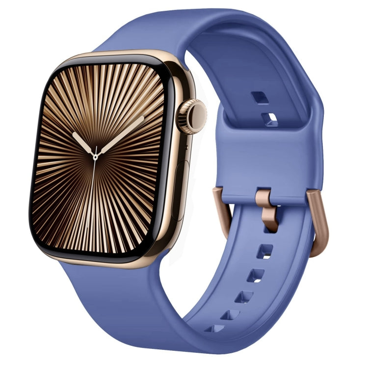 Dây đồng hồ silicone khóa chốt, dành cho Apple Watch Series 10 42mm